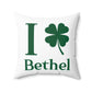 I Clover Bethel Spun Polyester Square Pillow