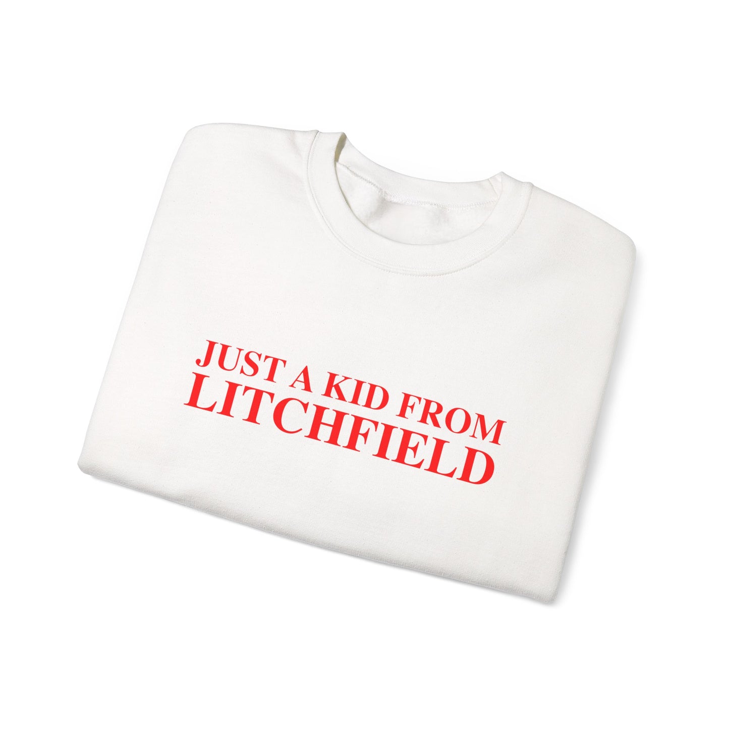 Just a kid from Litchfield Unisex Heavy Blend™ Crewneck Sweatshirt