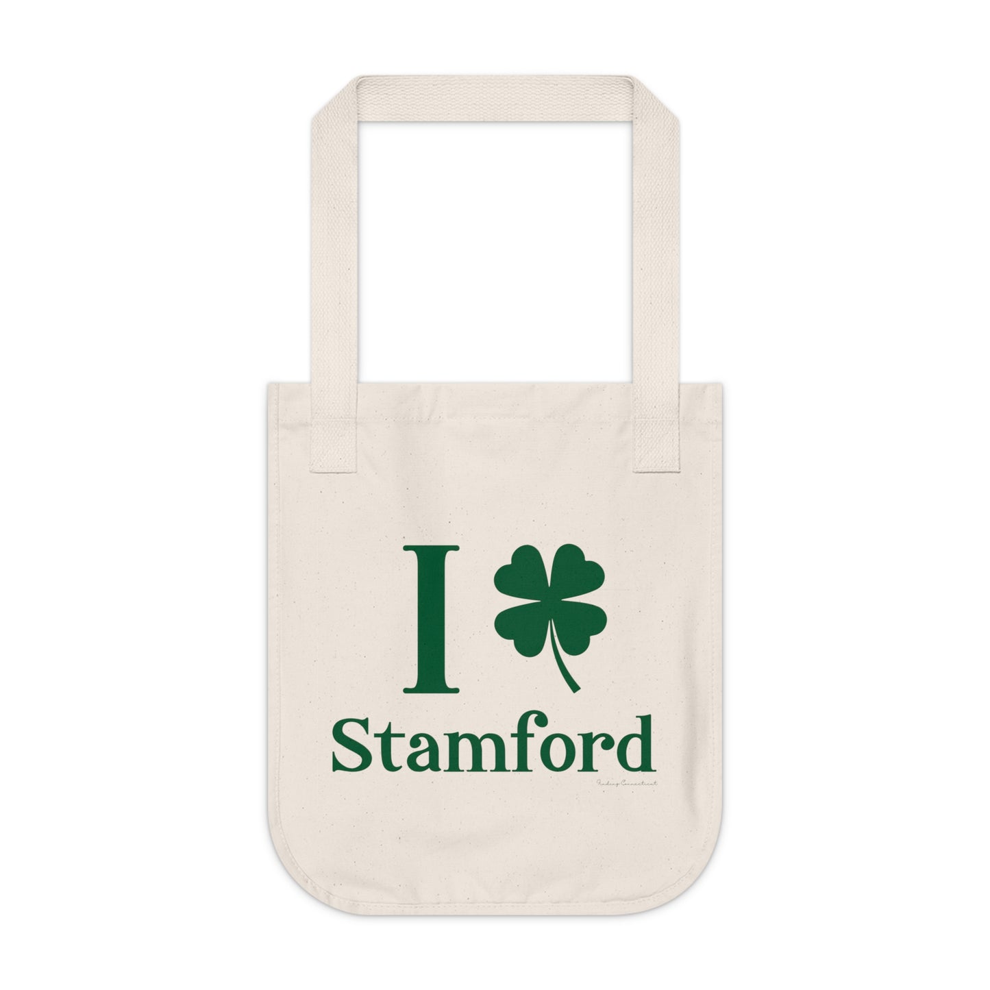 I Clover Stamford Organic Canvas Tote Bag