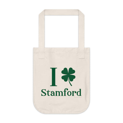 I Clover Stamford Organic Canvas Tote Bag