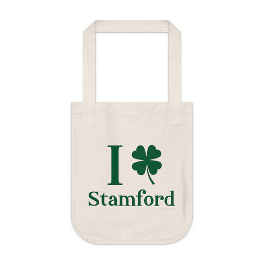 I Clover Stamford Organic Canvas Tote Bag