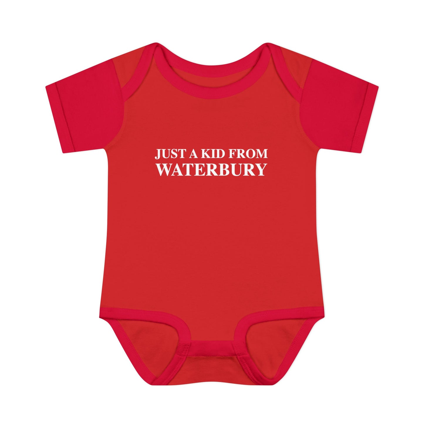 Just a kid from Waterbury Infant Baby Rib Bodysuit