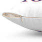860 Storrs Red, White & Blue Spun Polyester Square Pillow
