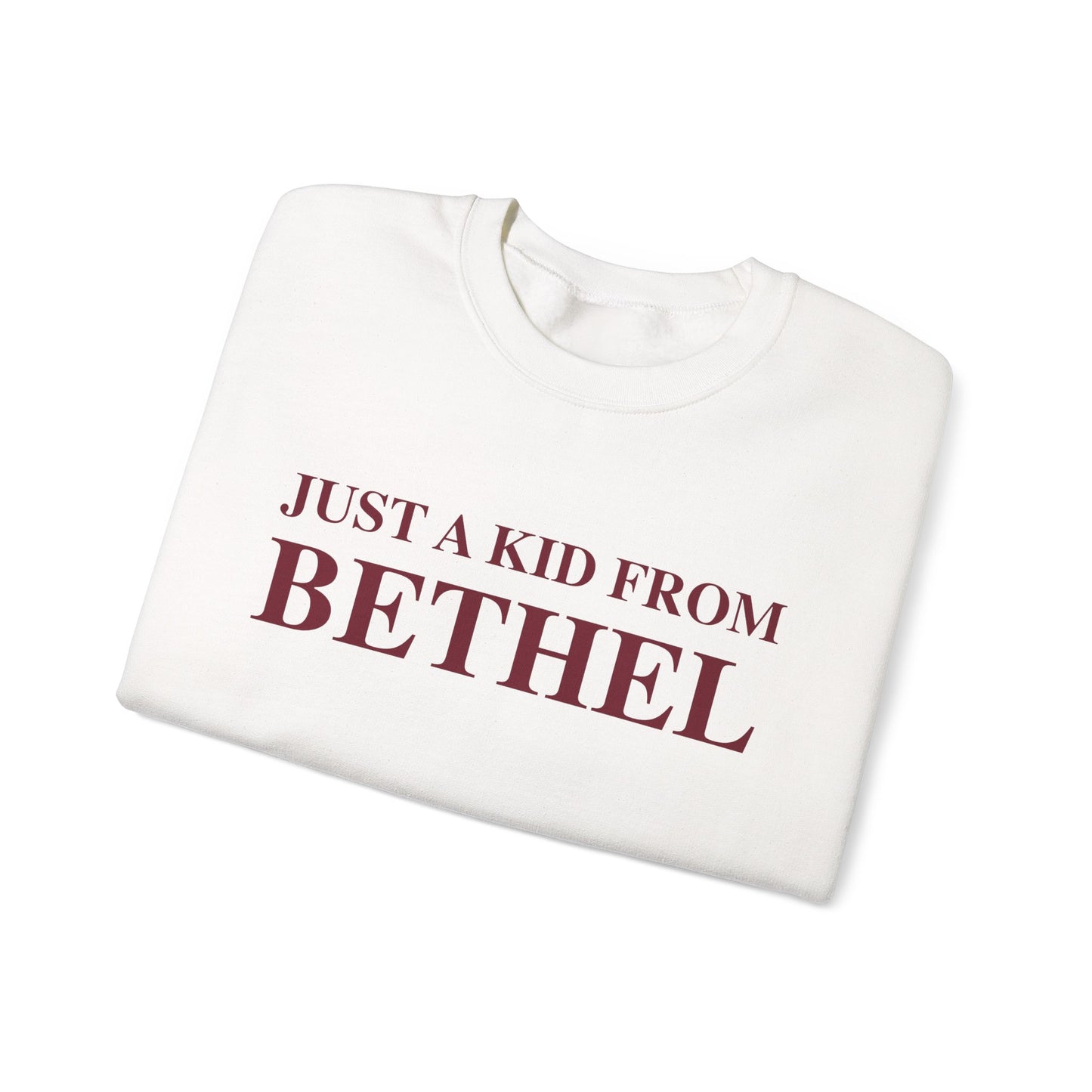 Just a kid from Bethel Unisex Heavy Blend™ Crewneck Sweatshirt