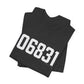 06831 - Greenwich CT Zip Code Unisex Jersey Short Sleeve T-Shirt