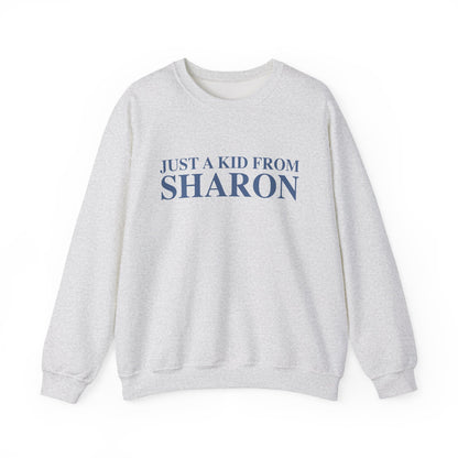 Just a kid from Sharon Unisex Heavy Blend™ Crewneck Sweatshirt