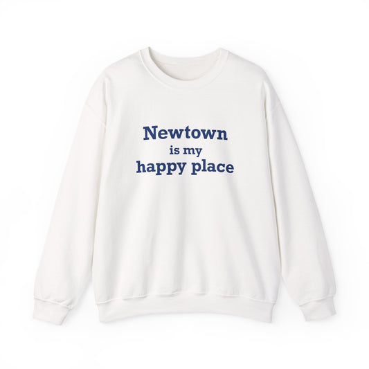 Newtown Is My Happy Place Unisex Heavy Blend™ Crewneck Sweatshirt