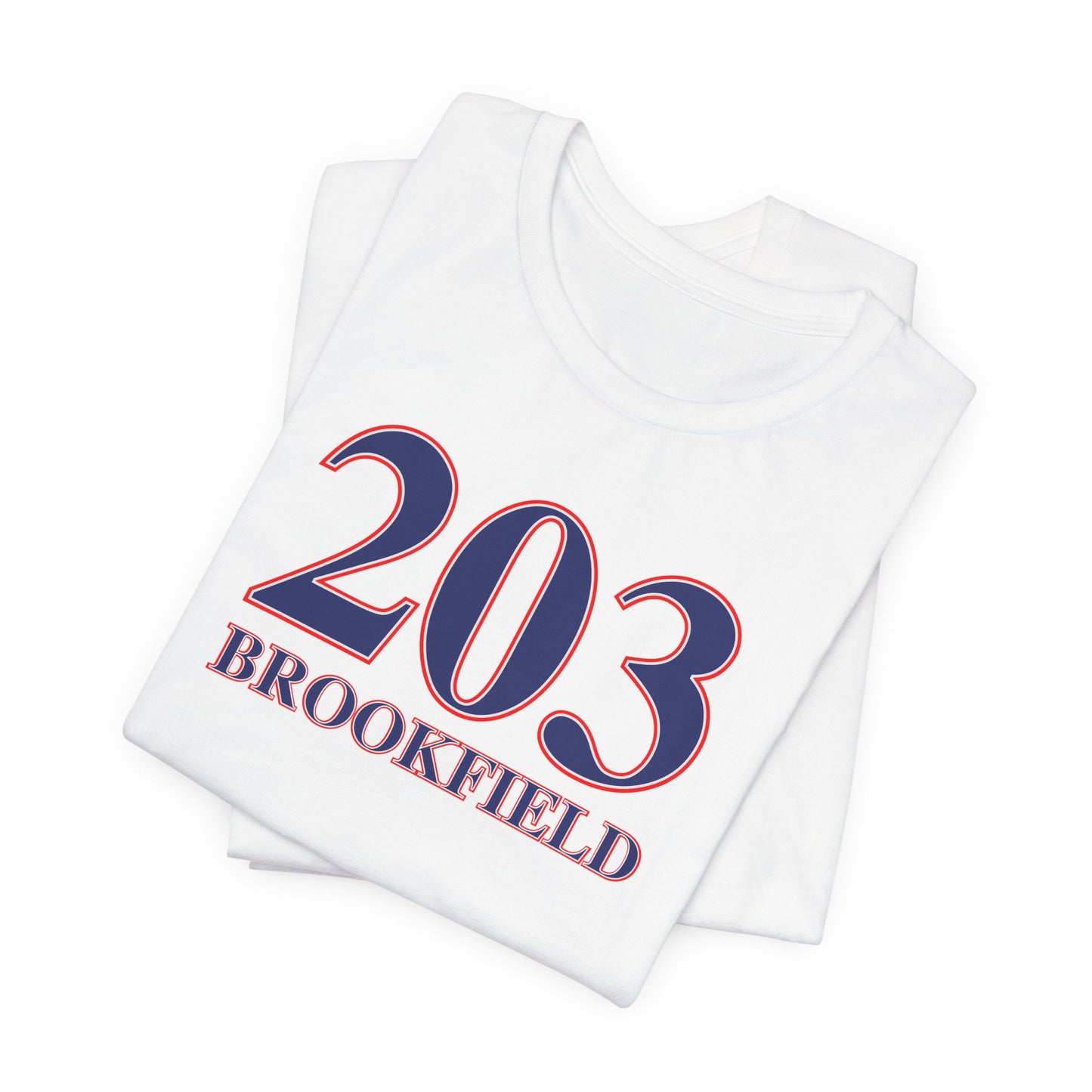 203 Brookfield Red White & Blue Unisex Jersey Short Sleeve T-Shirt