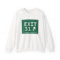 Vintage Exit 31 Merritt Parkway Sign Unisex Heavy Blend™ Crewneck Sweatshirt