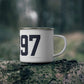 06897 Wilton Connecticut Zip Code Enamel Camping Mug