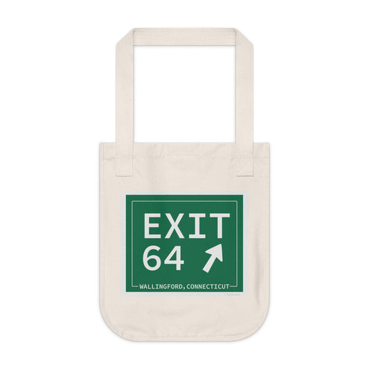Vintage Exit 64 WCP Sign Organic Canvas Tote Bag