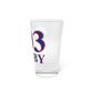 Derby Red, White & Blue Pint Glass, 16oz