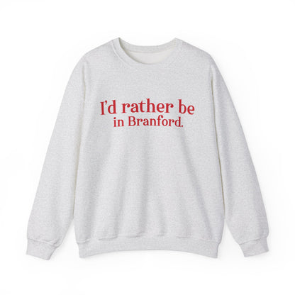 I'd rather be in Branford. Unisex Heavy Blend™ Crewneck Sweatshirt