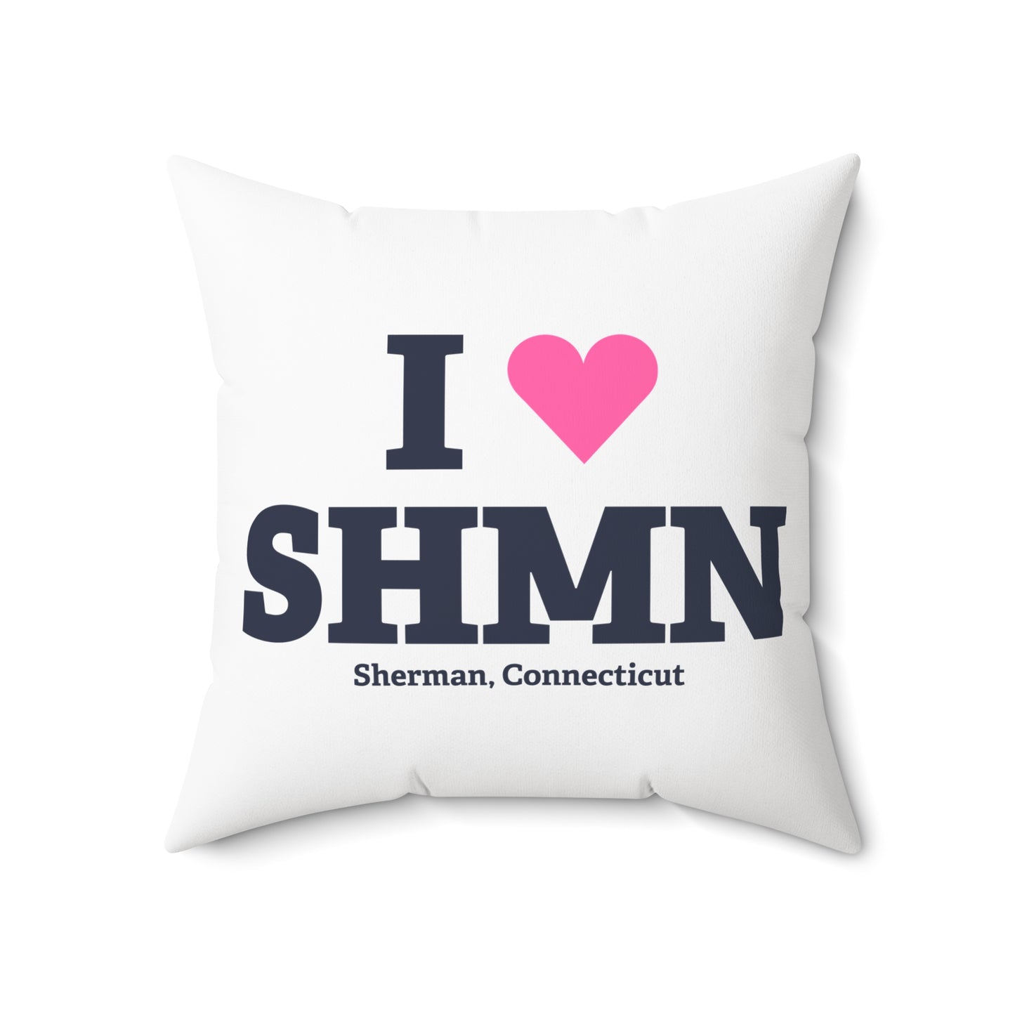 I Heart SHMN Spun Polyester Square Pillow