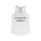 Strawberry Hill is my happy place Women's Ideal Racerback Tank Top