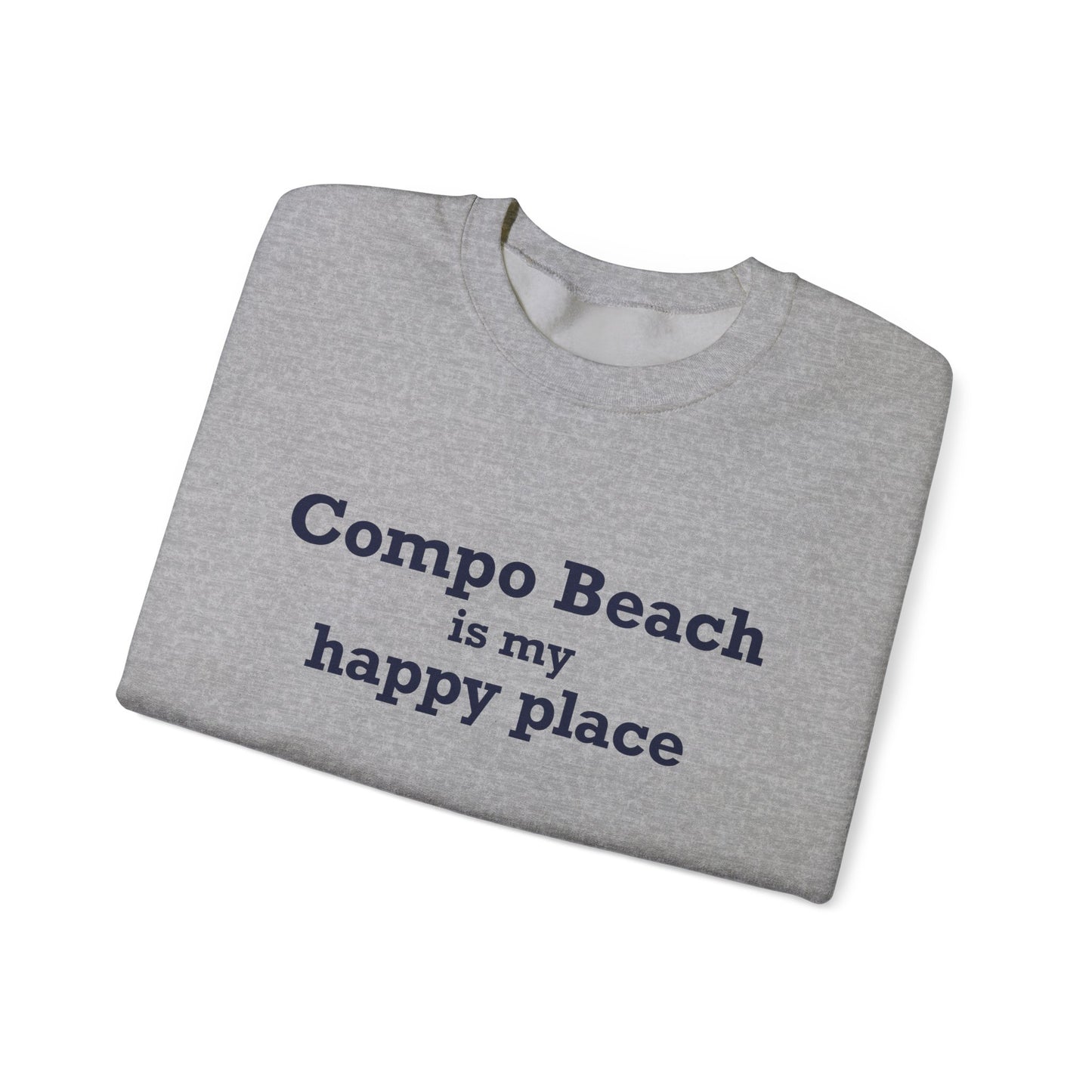 Compo Beach Is My Happy Place Unisex Heavy Blend™ Crewneck Sweatshirt