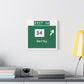 Vintage WCP Exit 58 Sign Matte Canvas, Stretched, 1.25"