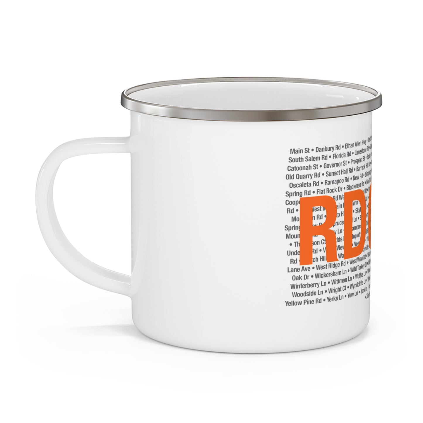 Ridgefield Love Enamel Camping Mug