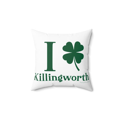 I Clover Killingworth Spun Polyester Square Pillow