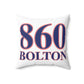 860 Bolton Red, White & Blue Spun Polyester Square Pillow