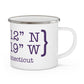 Stamford Coordinates Enamel Camping Mug