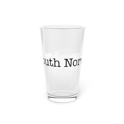 I Heart South Norwalk. Pint Glass, 16oz