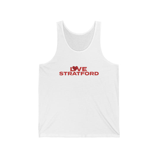 Love Stratford Unisex Jersey Tank Top