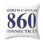 North Canaan 860 Connecticut Polyester Square Pillow