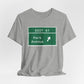 Vintage Merritt Parkway Exit 47 Sign Unisex Jersey Short Sleeve T-Shirt