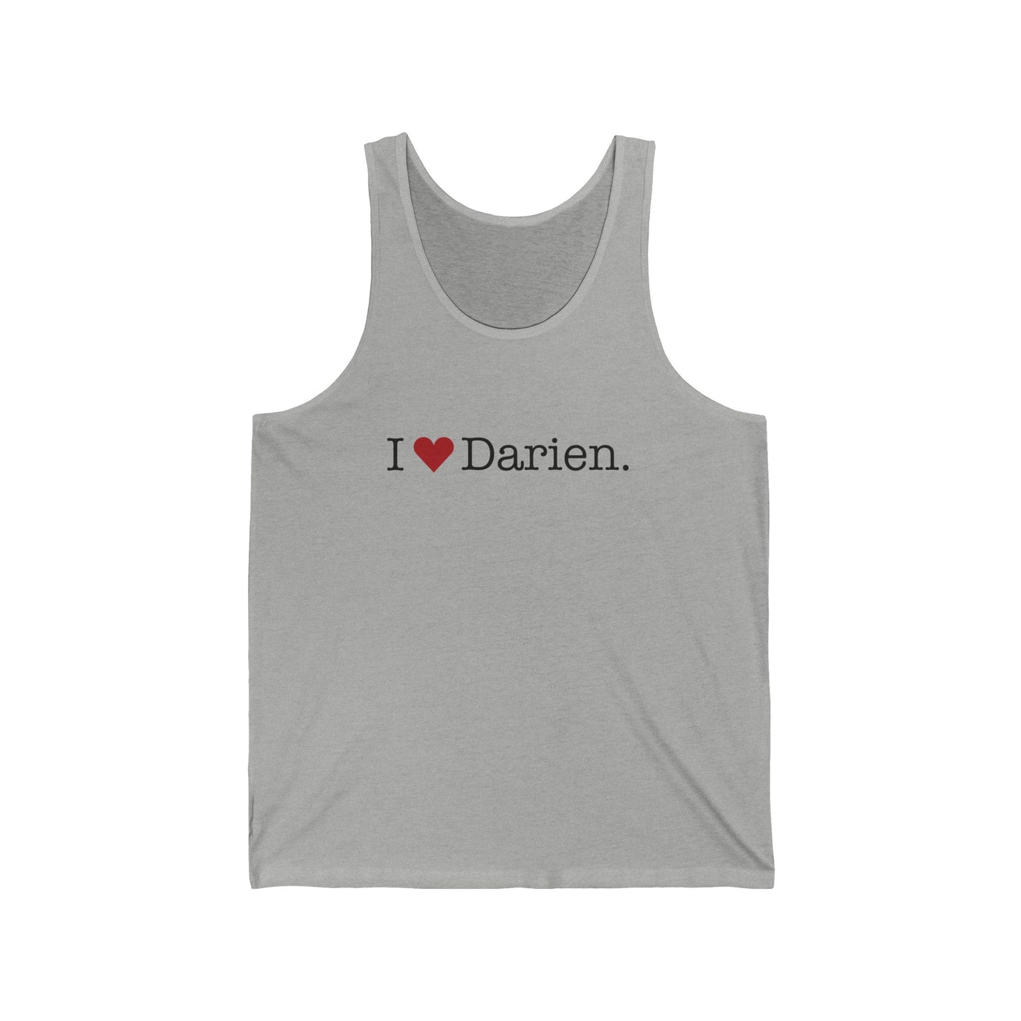 I Heart Darien.  Unisex Jersey Tank Top