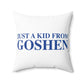 Just a kid from Goshen Polyester Square Pillow