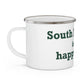 South Norwalk is My Happy Place Enamel Camping Mug