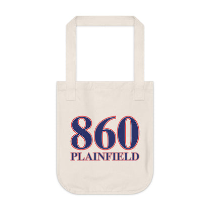860 Plainfield Red, White & Blue Organic Canvas Tote Bag