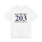 203 Danbury Connecticut Unisex Jersey Short Sleeve T-Shirt