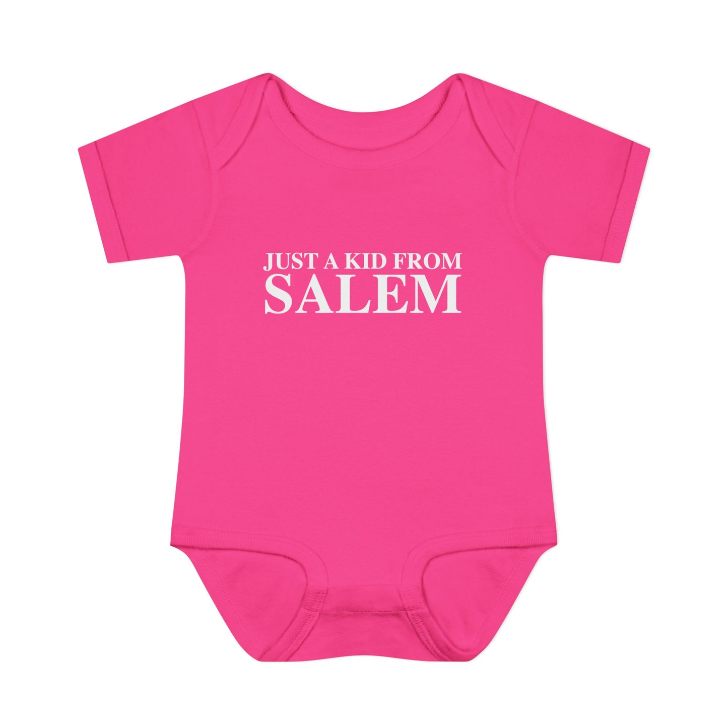 Just a kid from Salem Infant Baby Rib Bodysuit