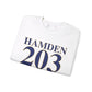 Hamden 203 Connecticut Unisex Heavy Blend™ Crewneck Sweatshirt