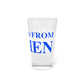 Just a kid from Darien Pint Glass, 16oz