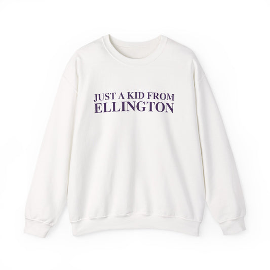 Just a kid from Ellington Unisex Heavy Blend™ Crewneck Sweatshirt