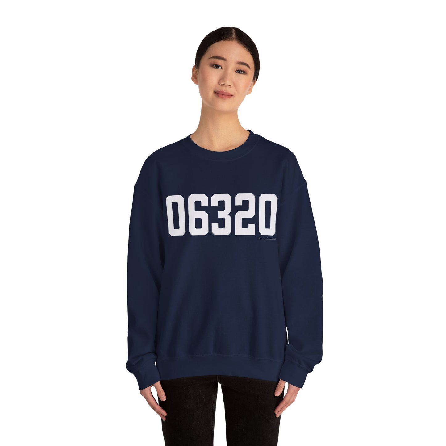 06320 - New London Connecticut Zip Code  Unisex Heavy Blend™ Crewneck Sweatshirt