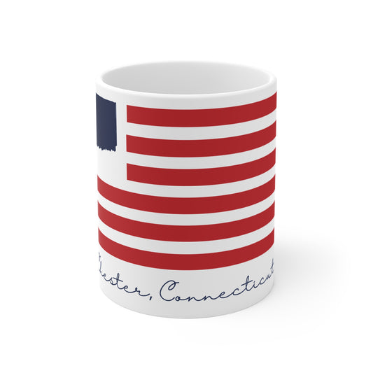 Chester Connecticut Flag Mug 11oz