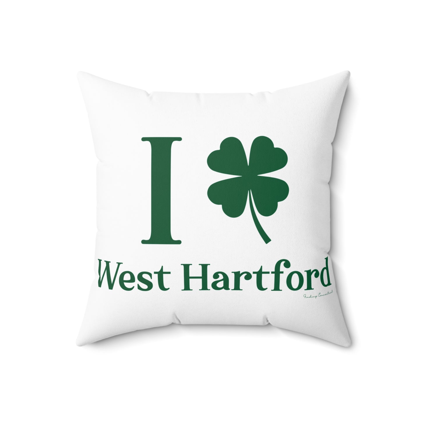 I Clover West Hartford Spun Polyester Square Pillow