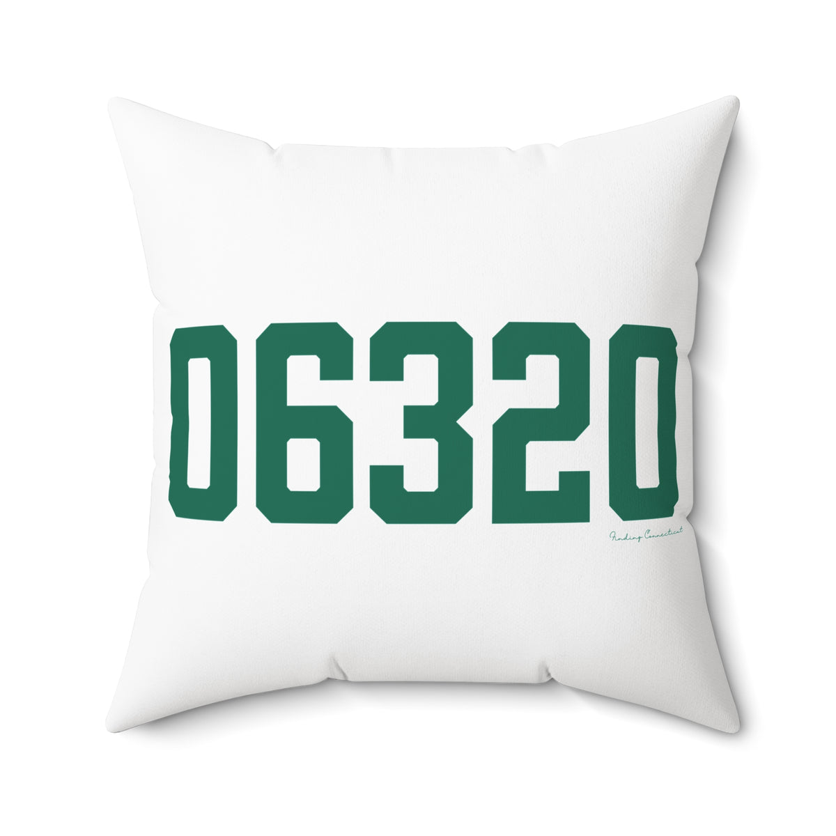 06320 New London Connecticut Zip Code Spun Polyester Square Pillow