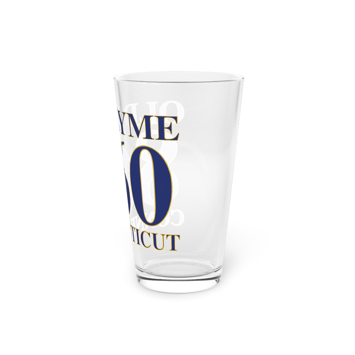 Old Lyme 860 Connecticut Pint Glass, 16oz