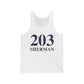 203 Sherman Unisex Jersey Tank