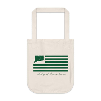 Ledyard Connecticut St. Patrick’s Day Flag Organic Canvas Tote Bag