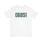06851 Norwalk Connecticut Zip Code  Unisex Jersey Short Sleeve T-Shirt