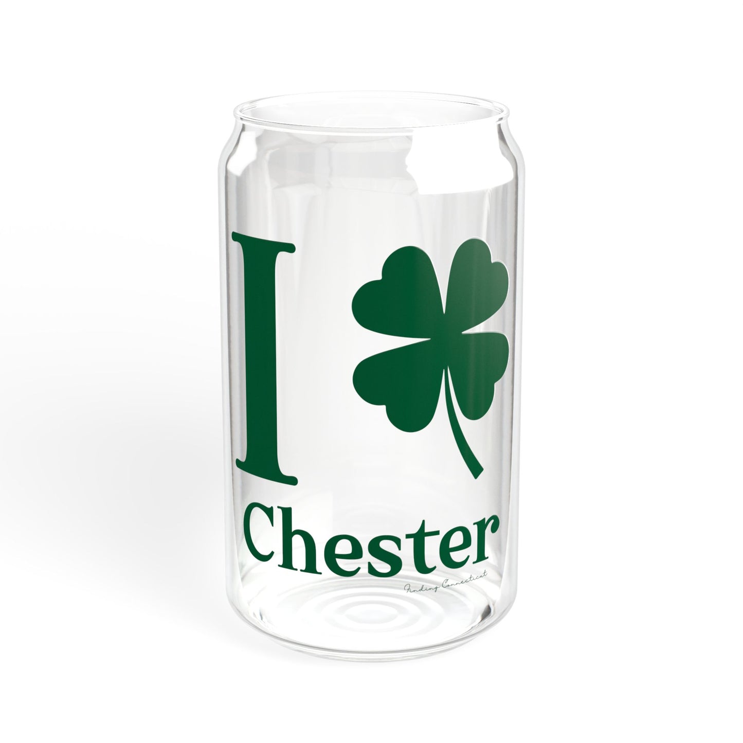I Clover Chester Sipper Glass, 16oz