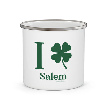 I Clover Salem Enamel Camping Mug