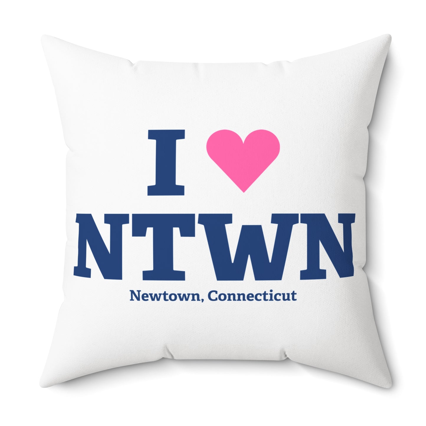 I Heart NTWN Spun Polyester Square Pillow