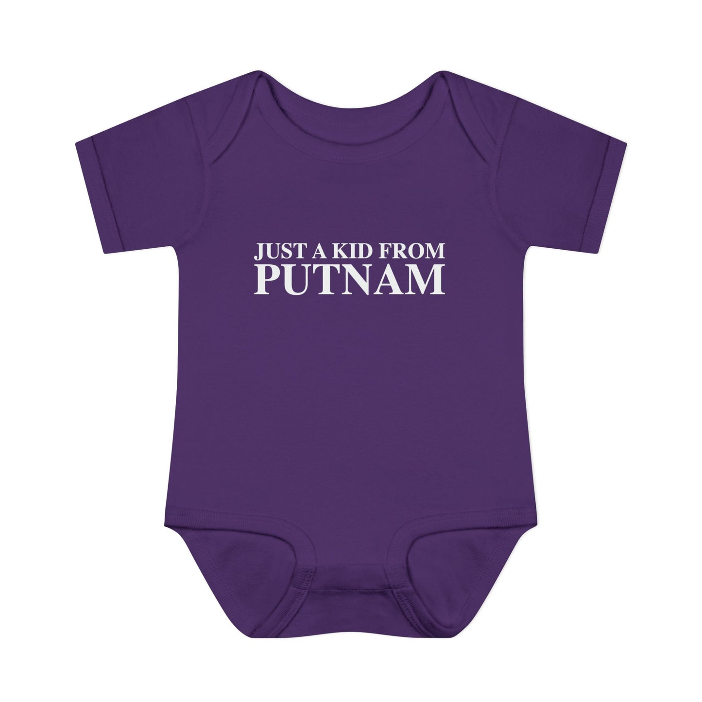 Just a kid from Putnam Infant Baby Rib Bodysuit